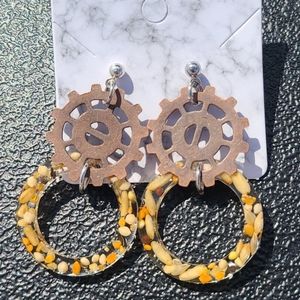 Bird Seed Steam Punk Hoops